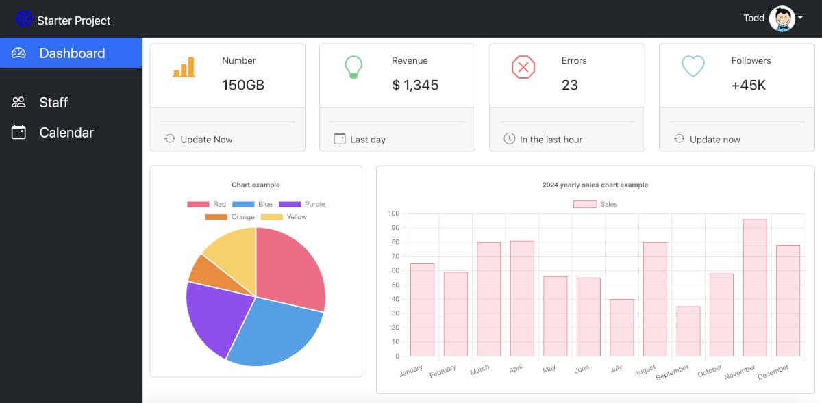 Starter Project Web Application