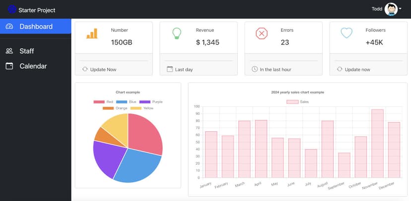Starter Project Web Application