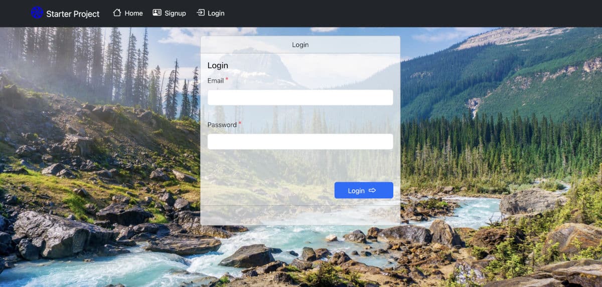 Starter Project React .NET Core